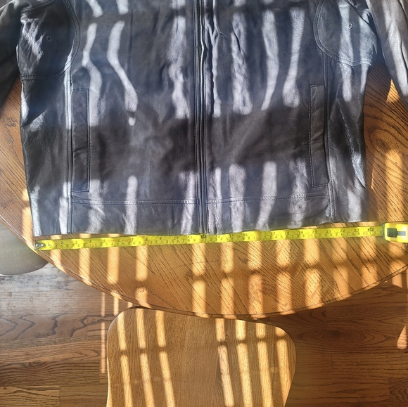 NWOT Wilson's Gray Black Distressed Genuine Leather Jacket Coat Size XXL - Picture 16 of 16